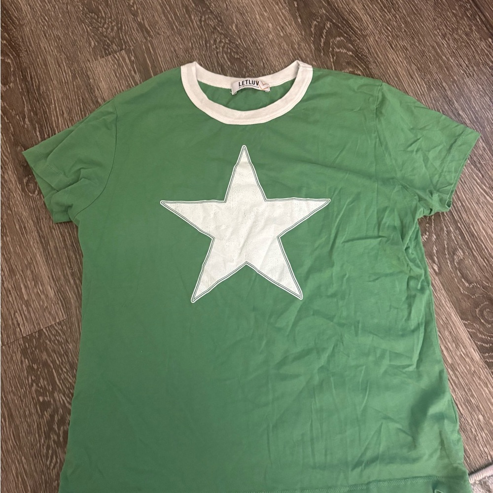 Trendy ringer tshirt with Star